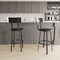 Emma and Oliver Restaurant Barstool with Wood Seat & Back and Powder Coat Frame
